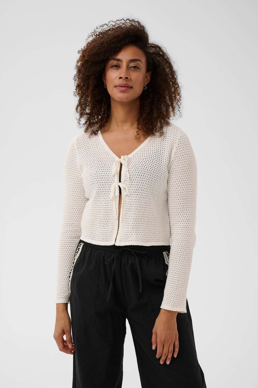 Rosefina organic cotton cardigan – Fitted knit