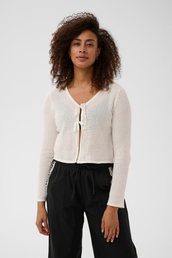 Rosefina organic cotton cardigan – Fitted knit