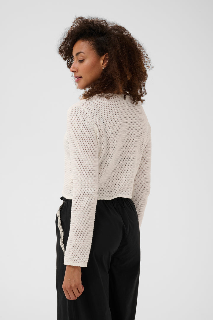 Rosefina organic cotton cardigan – Fitted knit