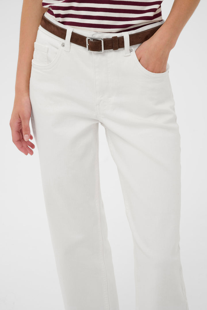 Jeans blanc Judyas - Confort extensible et denim écoresponsable