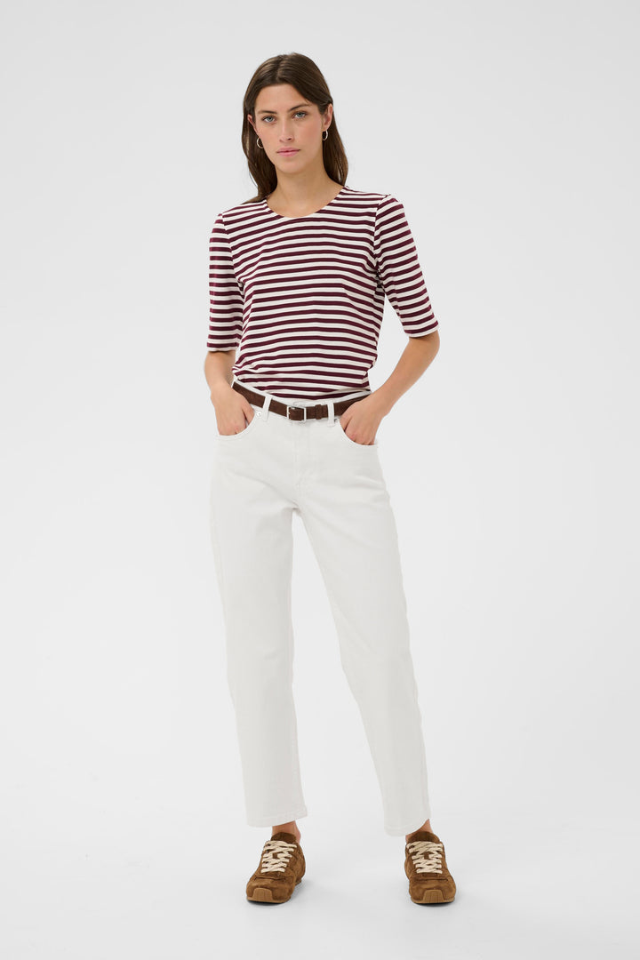 Jeans blanc Judyas - Confort extensible et denim écoresponsable