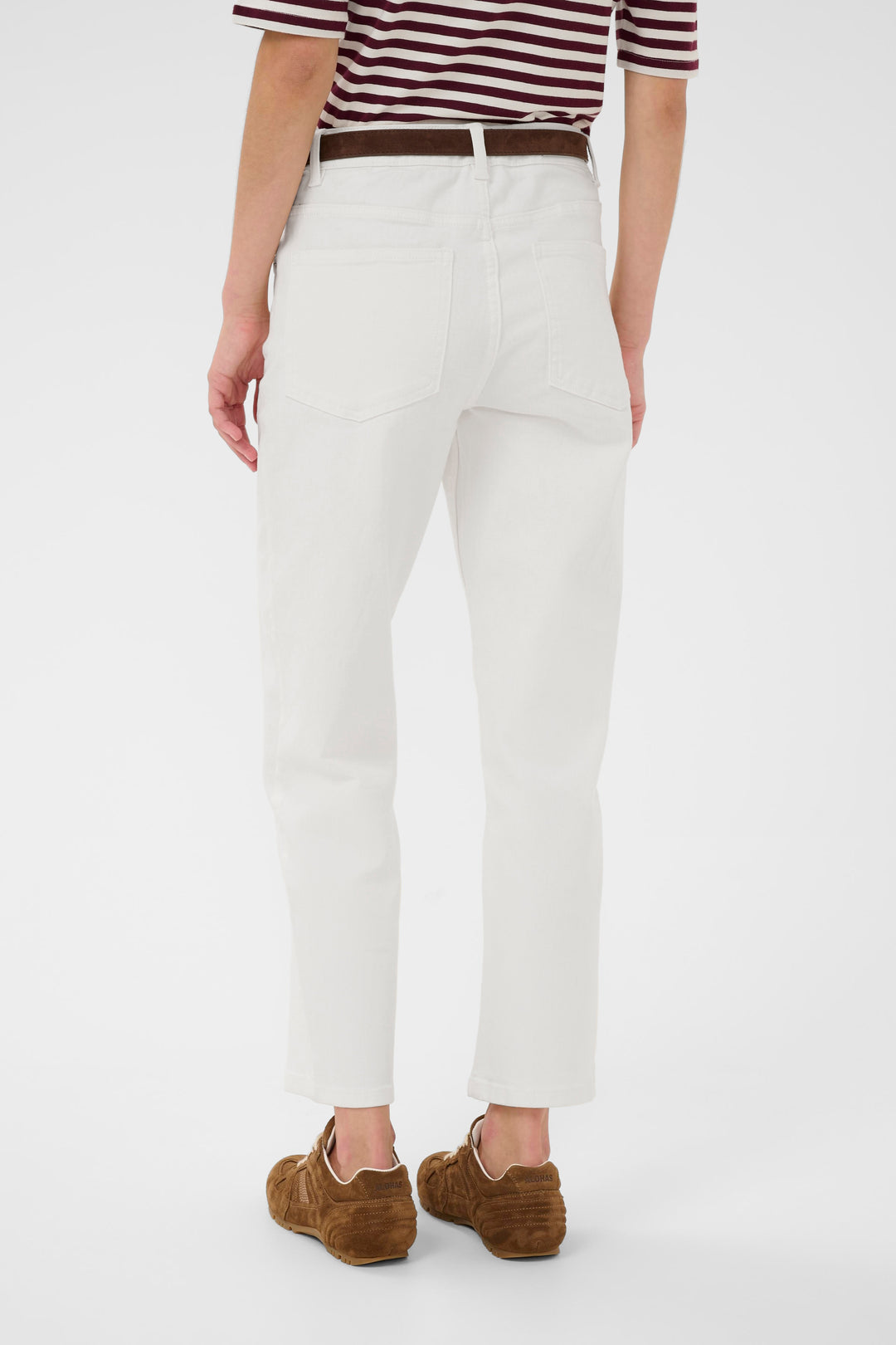 Jeans blanc Judyas - Confort extensible et denim écoresponsable