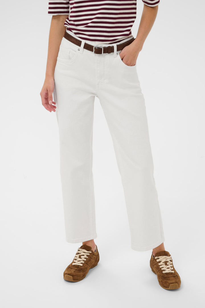 Jeans blanc Judyas - Confort extensible et denim écoresponsable