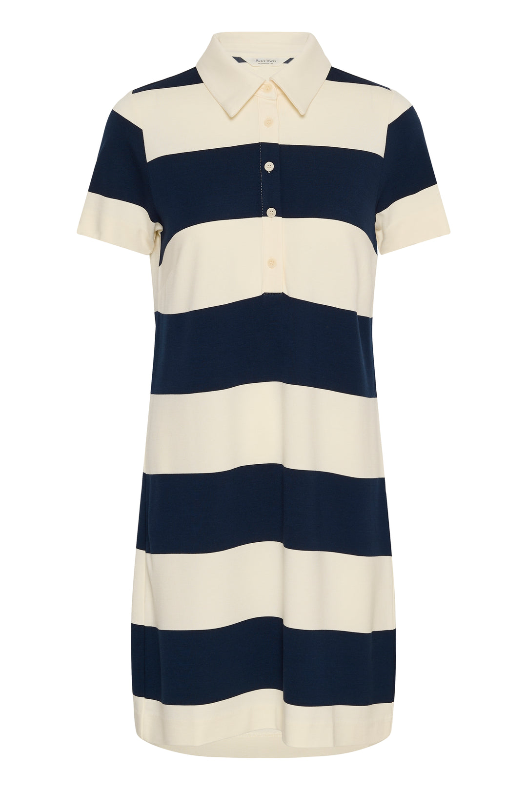 Robe rayée esprit polo Elivia – Confort fluide et allure moderne