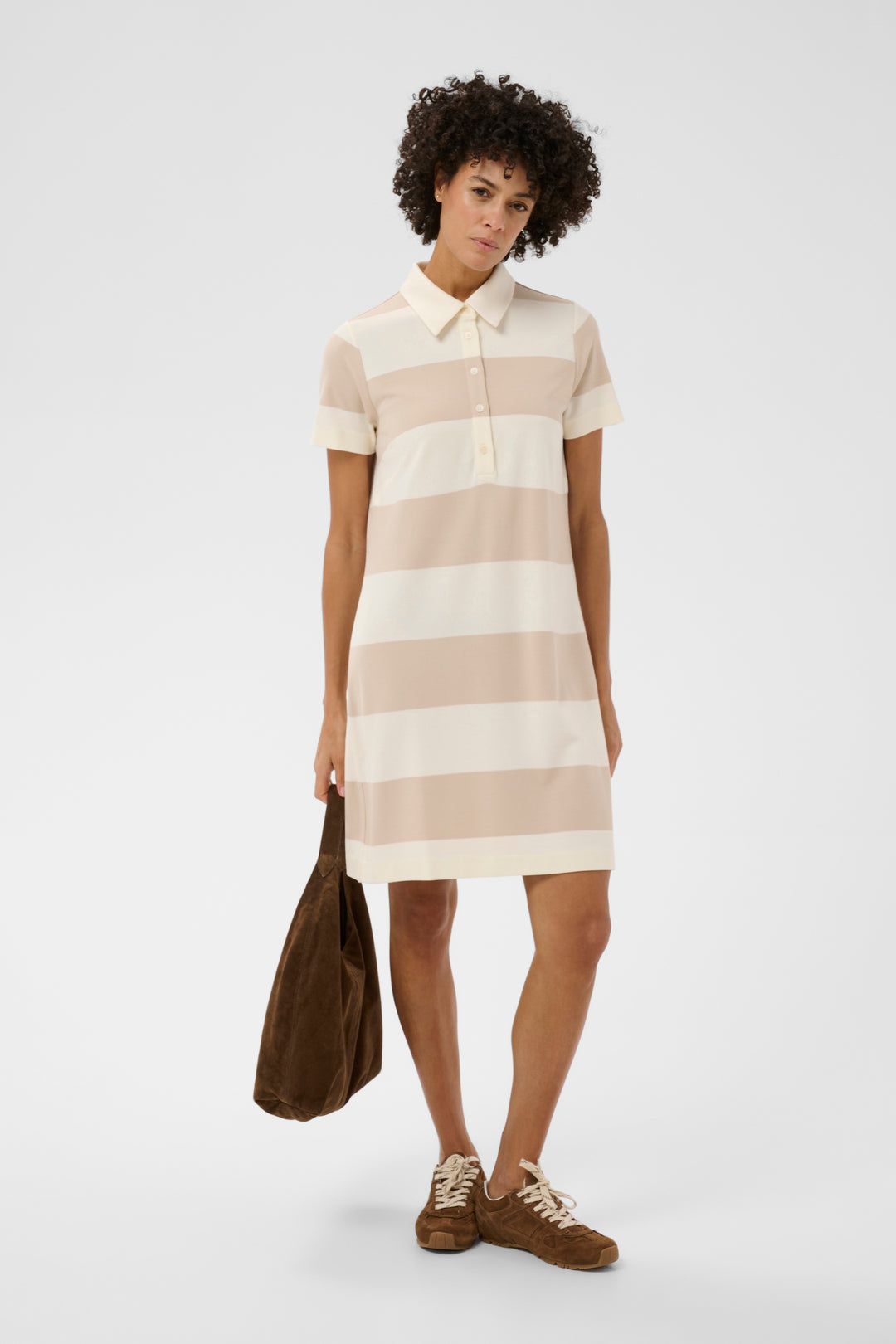 Robe rayée esprit polo Elivia – Confort fluide et allure moderne