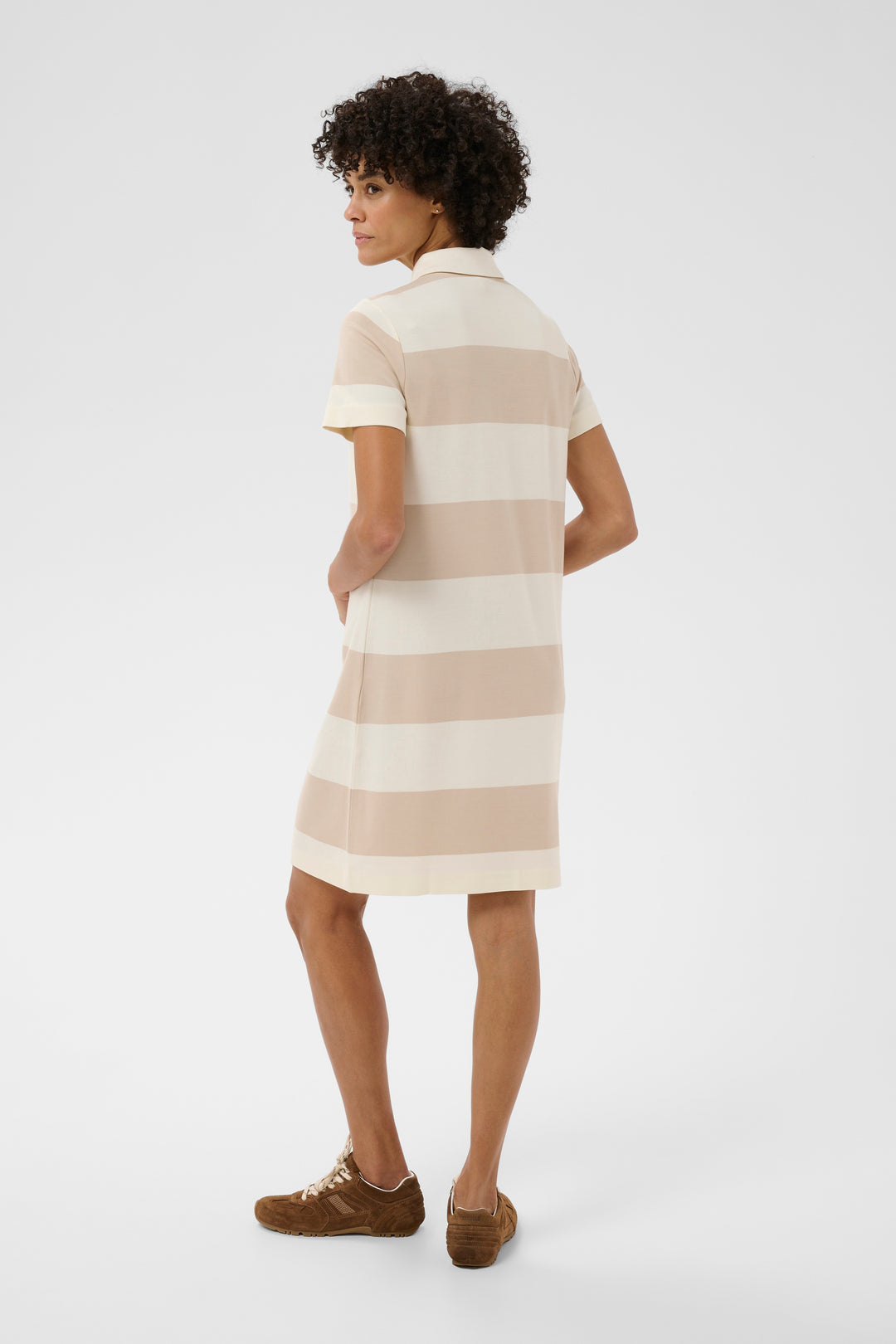 Robe rayée esprit polo Elivia – Confort fluide et allure moderne