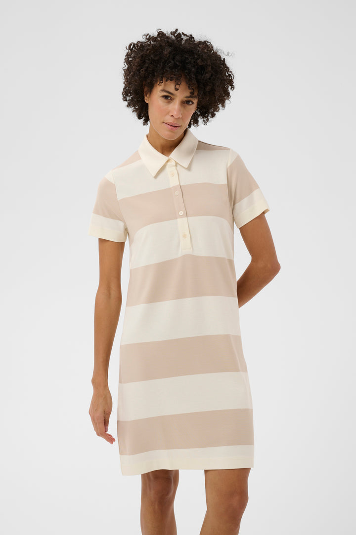 Robe rayée esprit polo Elivia – Confort fluide et allure moderne