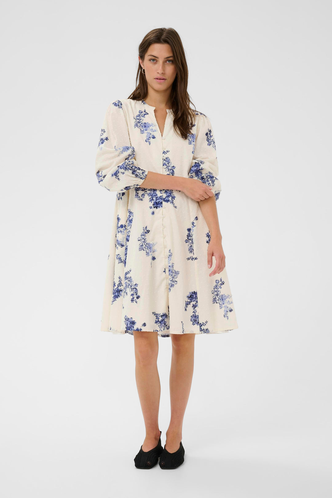Robe en coton biologique Avira - Imprimé floral