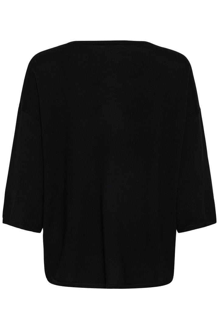 Chandail en tricot de laine certifiée Danu - Épaules tombantes et encolure ronde épurée