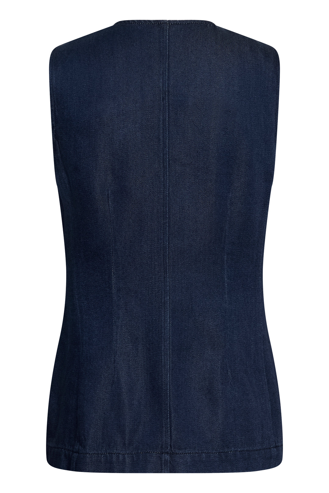 Veste sans manches en pur coton Carolan - À boutonnage classique