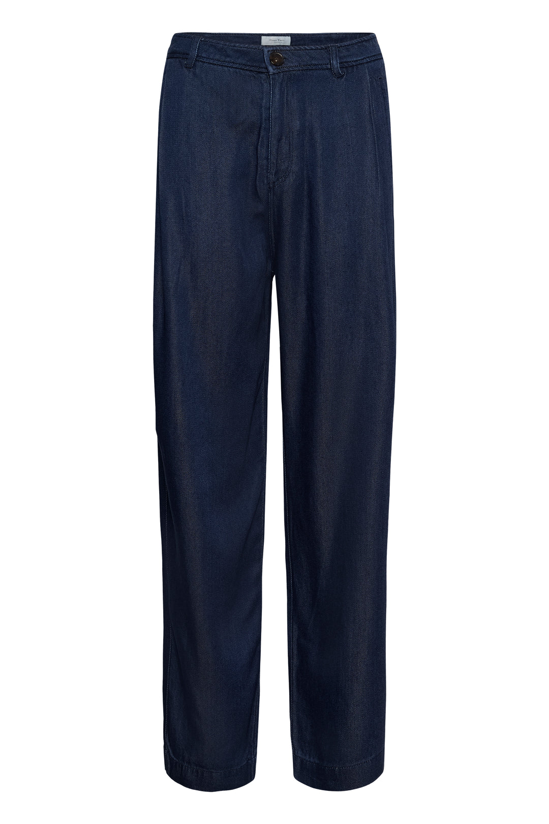 Pantalon en denim de coton Colleena - Coupe ample et taille haute