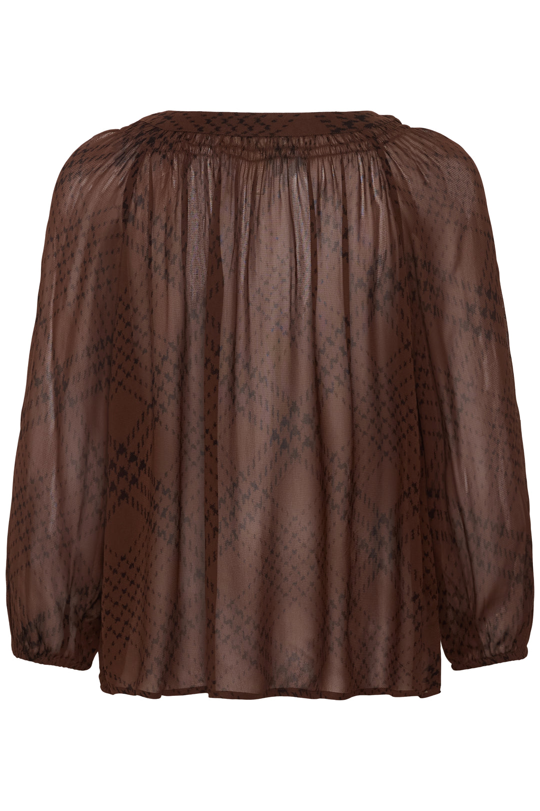 Blouse en viscose écoresponsable Catin - Avec motif à carreaux graphiques