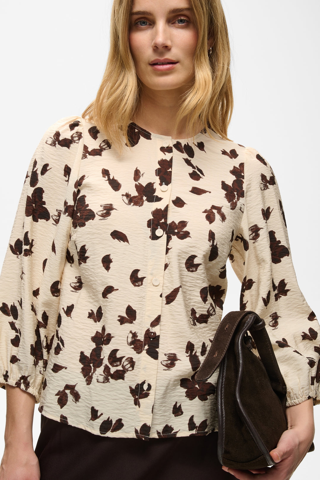 Chemise en viscose Ecovero mélangée Channie - Imprimé floral