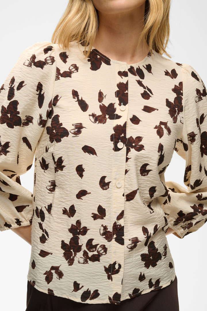 Chemise en viscose Ecovero mélangée Channie - Imprimé floral