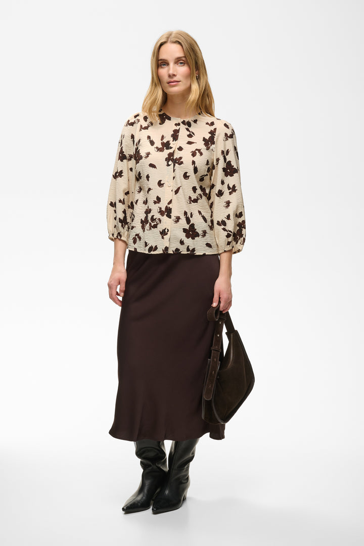 Chemise en viscose Ecovero mélangée Channie - Imprimé floral