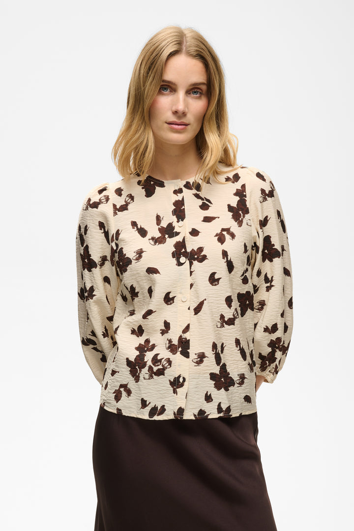 Chemise en viscose Ecovero mélangée Channie - Imprimé floral