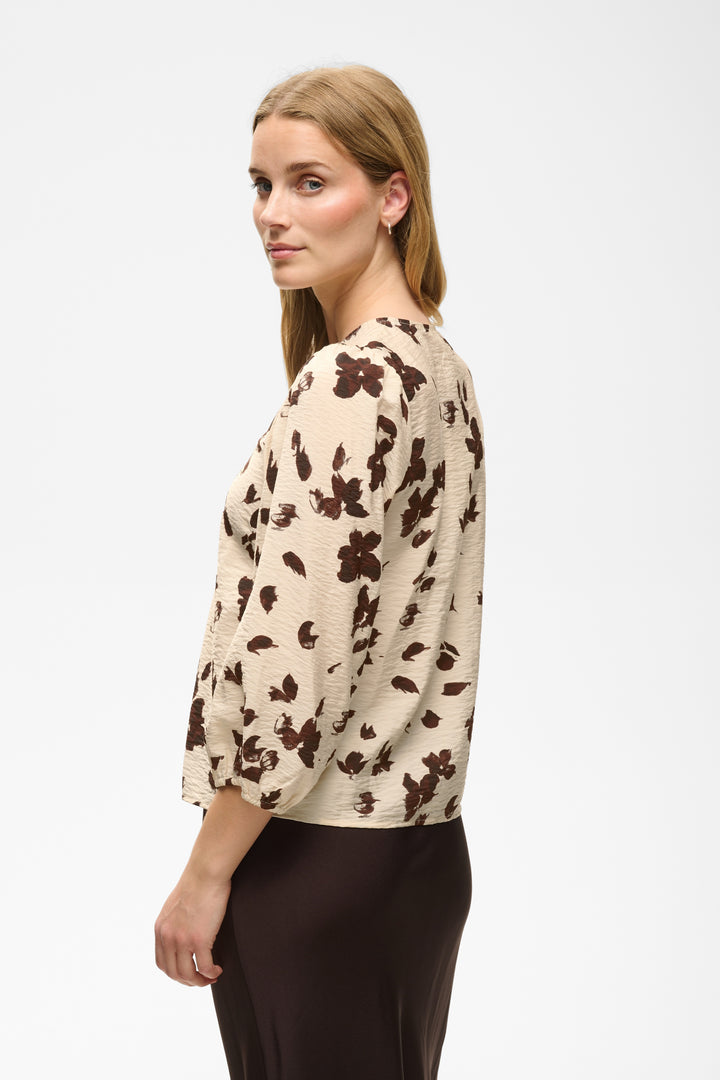 Chemise en viscose Ecovero mélangée Channie - Imprimé floral