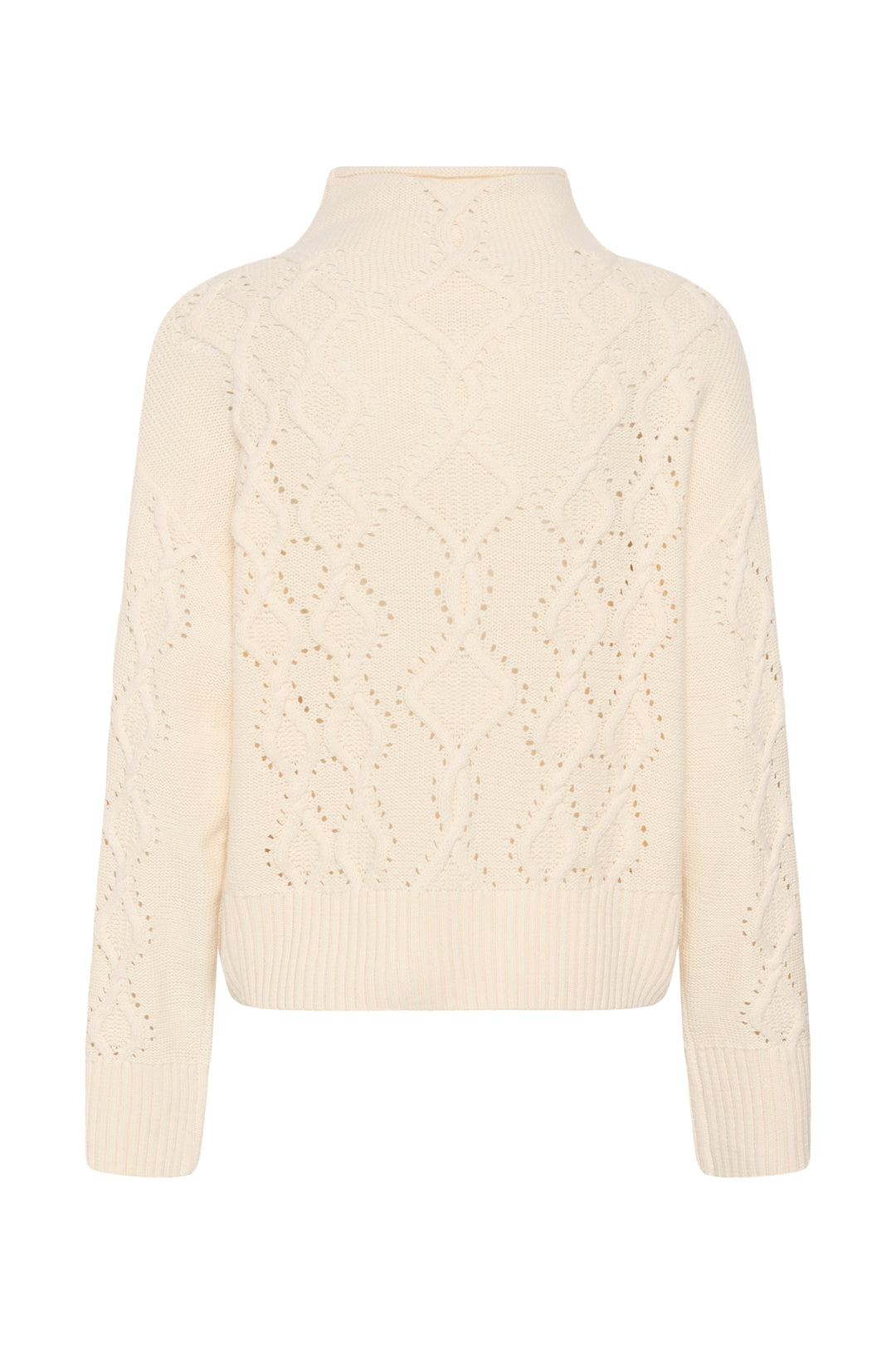 Chandail en tricot de coton mélangé Charnel - À col roulé