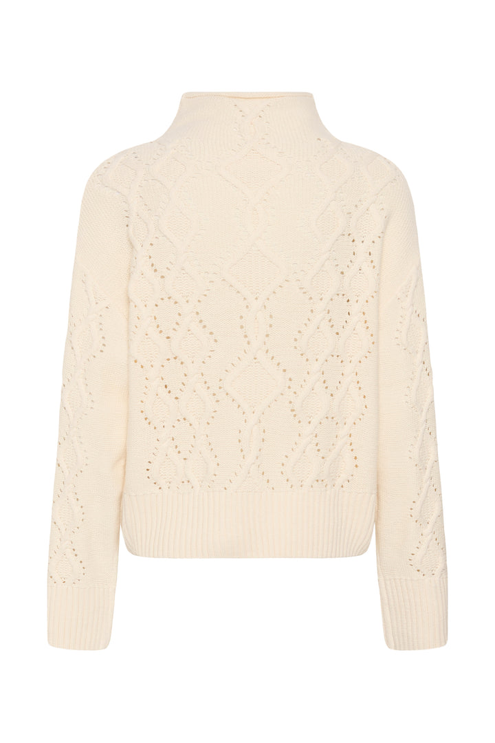 Chandail en tricot de coton mélangé Charnel - À col roulé