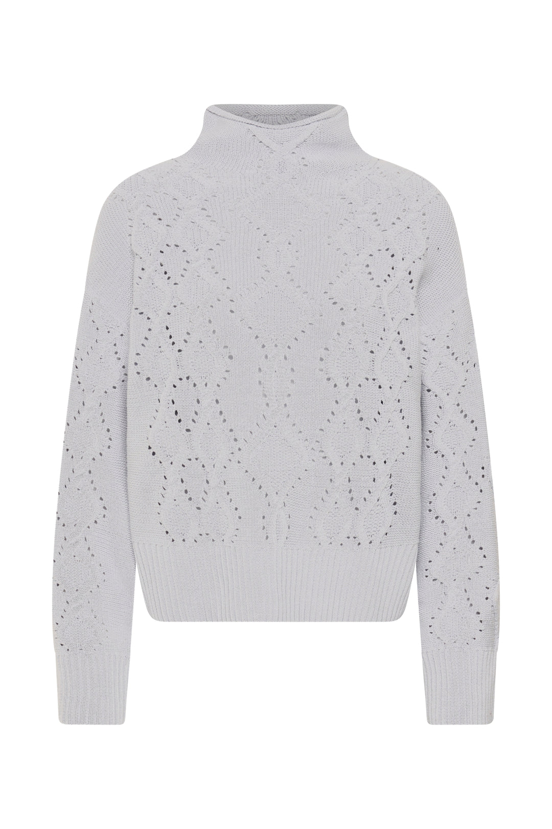 Chandail en tricot de coton mélangé Charnel - À col roulé