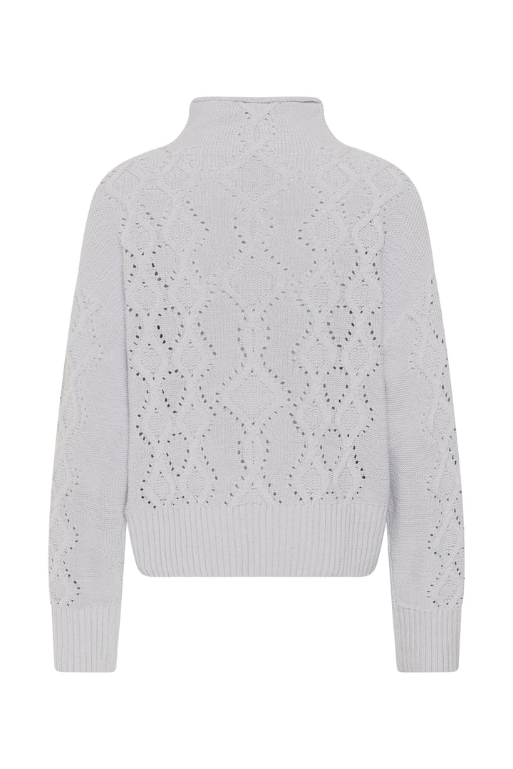 Chandail en tricot de coton mélangé Charnel - À col roulé