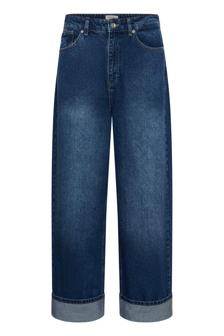 Jeans droit en pur coton Cristine - Coupe droite intemporelle