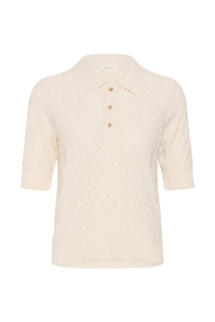 Pull en coton biologique Cinia - Tricot léger à encolure ronde classique