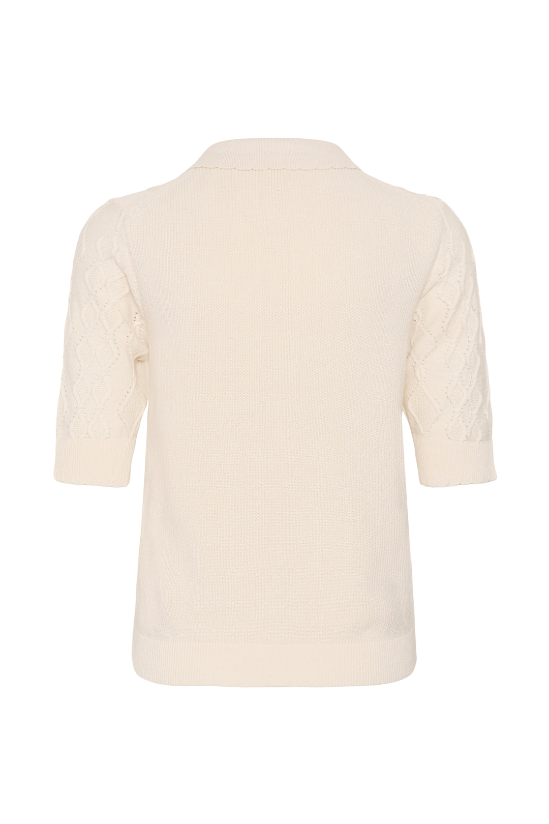 Pull en coton biologique Cinia - Tricot léger à encolure ronde classique