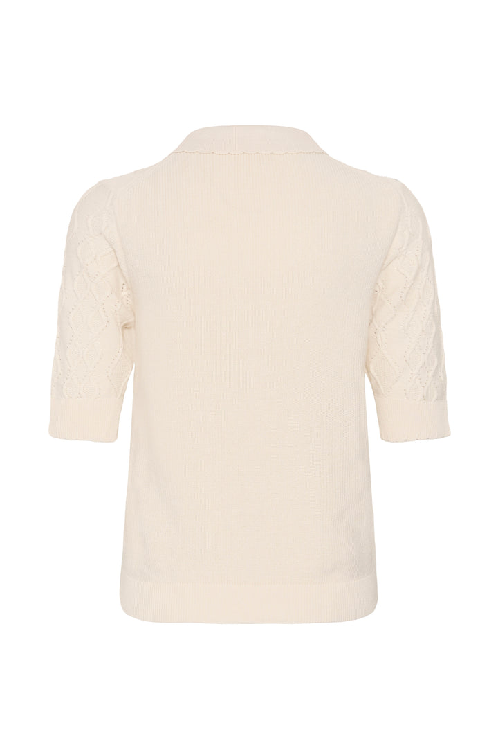 Pull en coton biologique Cinia - Tricot léger à encolure ronde classique