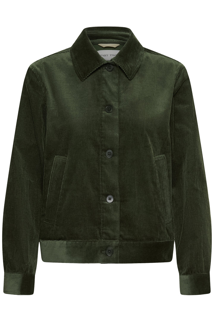 Veste en coton mélangé Constanze - Court et structuré à boutonnage simple