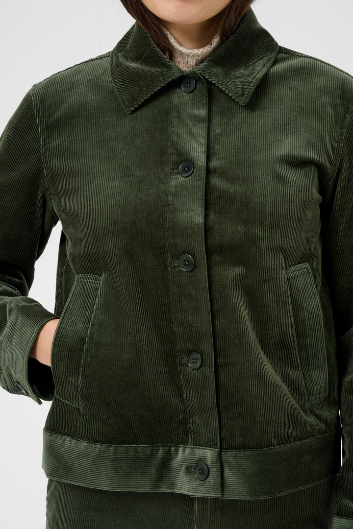 Veste en coton mélangé Constanze - Court et structuré à boutonnage simple
