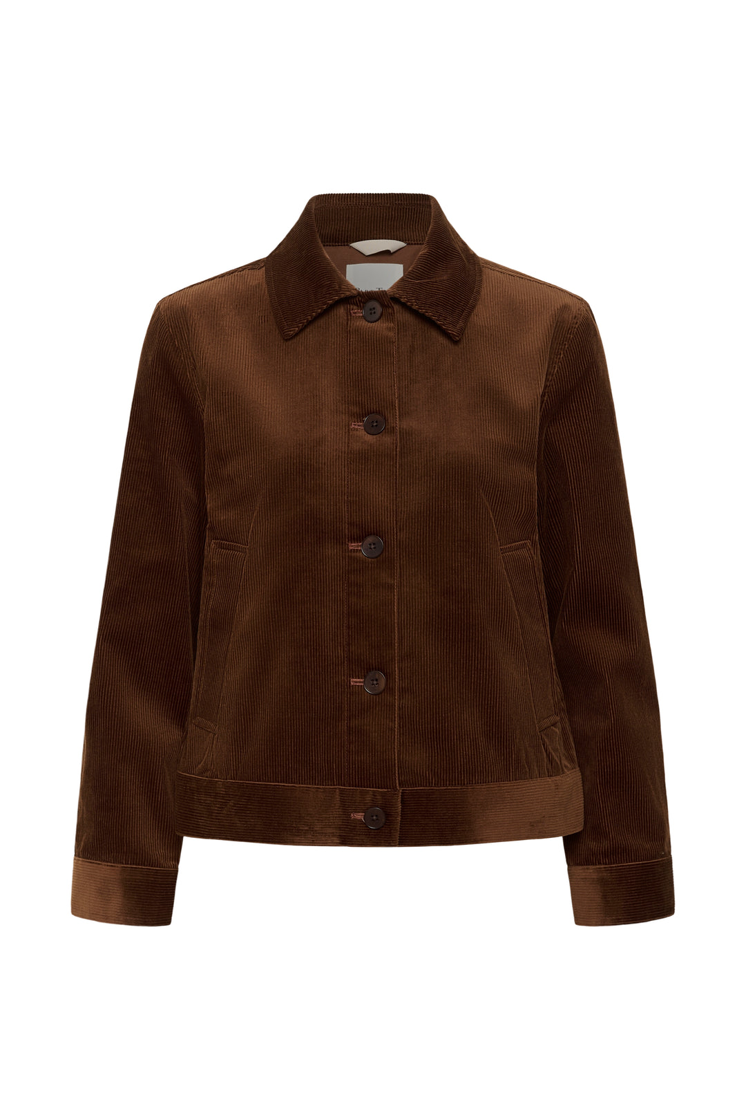 Veste en coton mélangé Constanze - Court et structuré à boutonnage simple