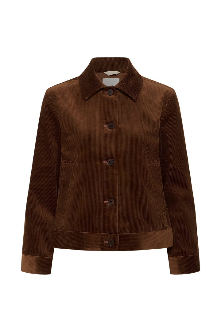 Veste en coton mélangé Constanze - Court et structuré à boutonnage simple