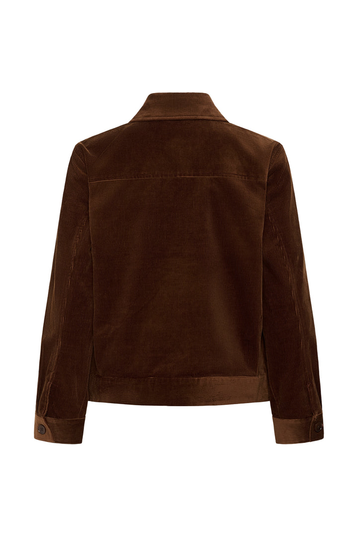 Veste en coton mélangé Constanze - Court et structuré à boutonnage simple