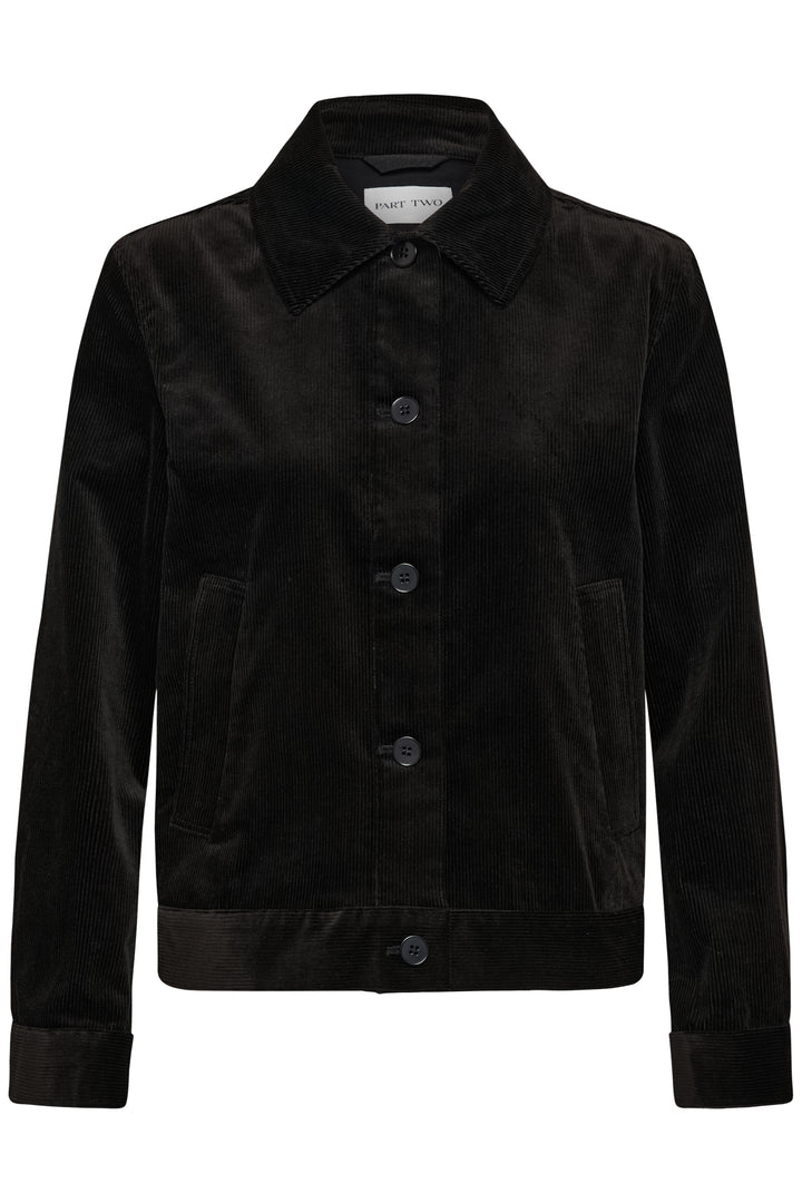Veste en coton mélangé Constanze - Court et structuré à boutonnage simple