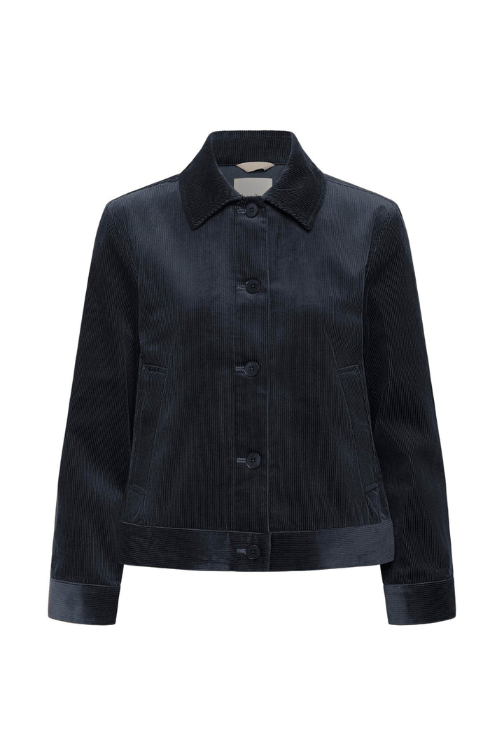 Veste en coton mélangé Constanze - Court et structuré à boutonnage simple