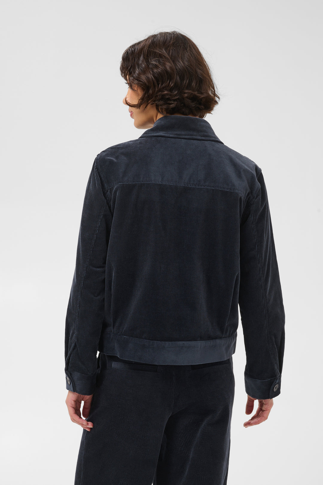 Veste en coton mélangé Constanze - Court et structuré à boutonnage simple