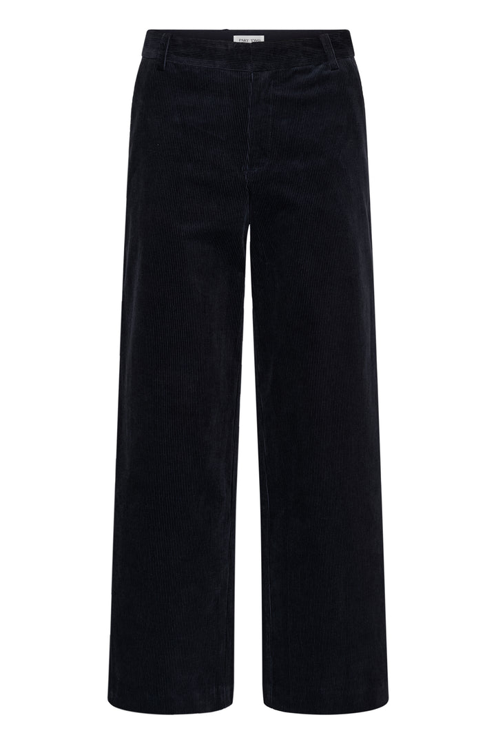 Pantalon en coton mélangé Columba - Bas droit et extensible au fini texturé