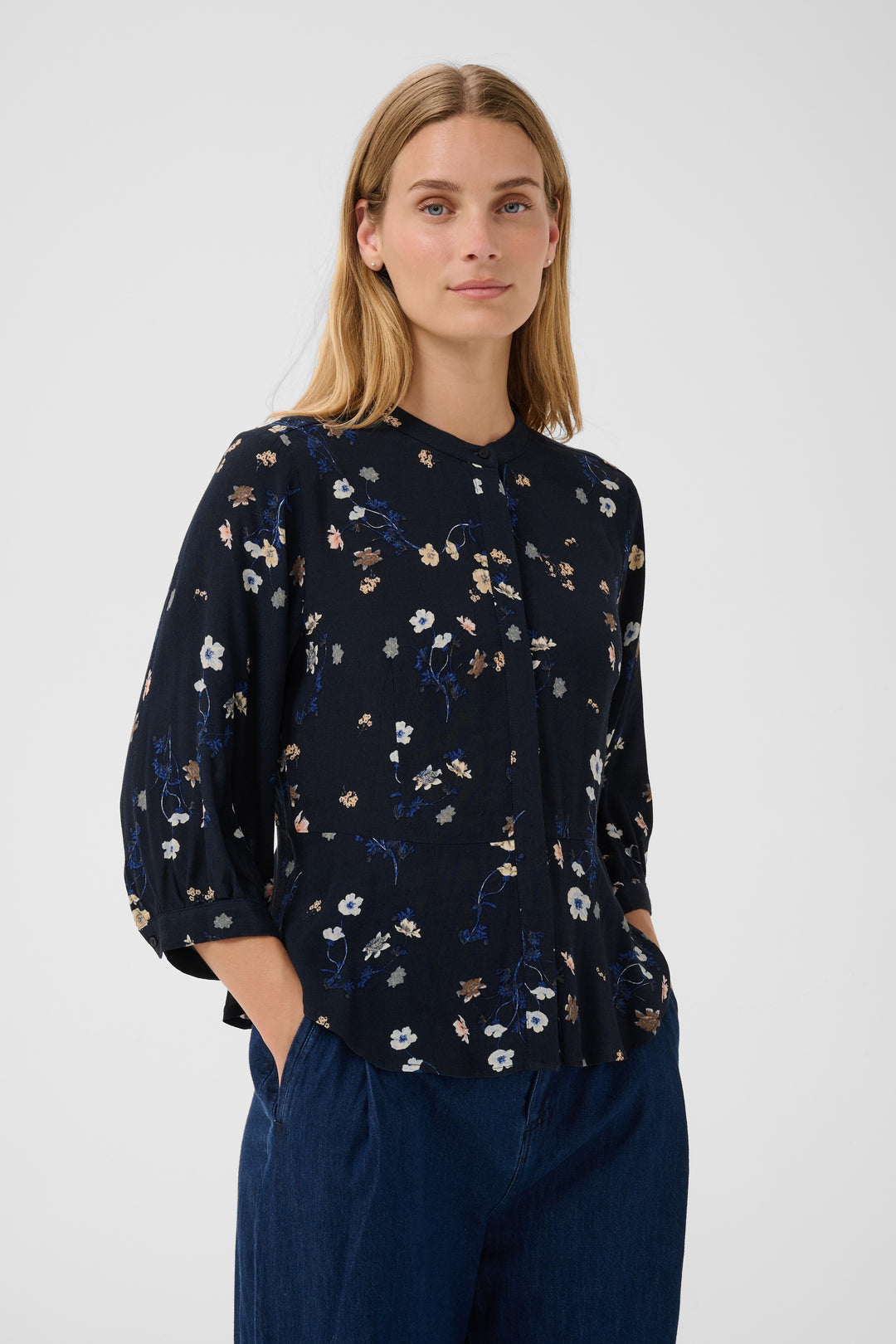 Chemise en viscose mélangée Constantina - À motif floral
