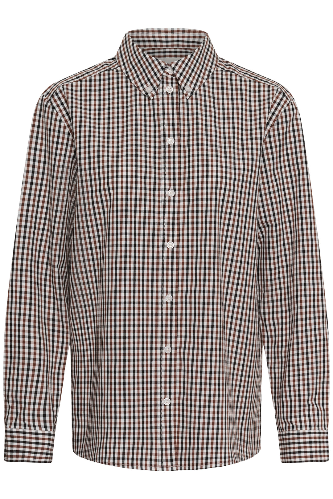 Chemise en coton biologique Chrestella - Boutonné à motif géométrique