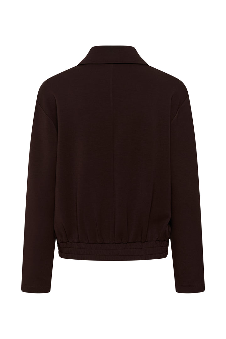 Cardigan zippé en viscose Ecovero mélangée Chenaya - Légère à col polo