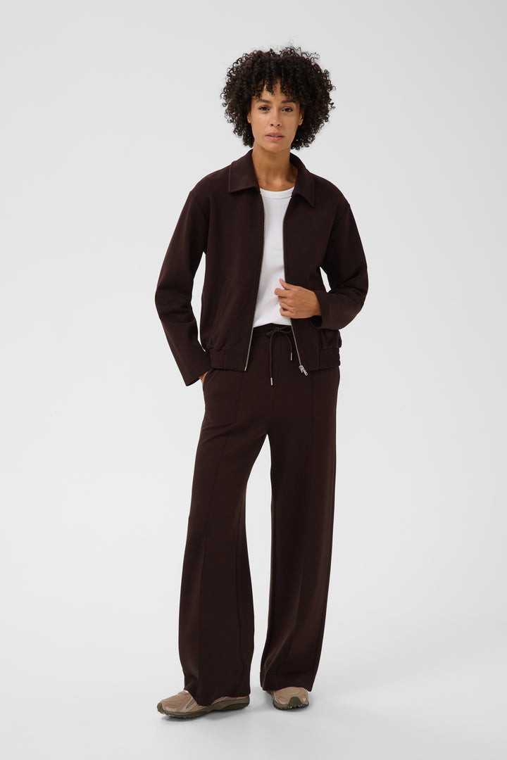 Cardigan zippé en viscose Ecovero mélangée Chenaya - Légère à col polo