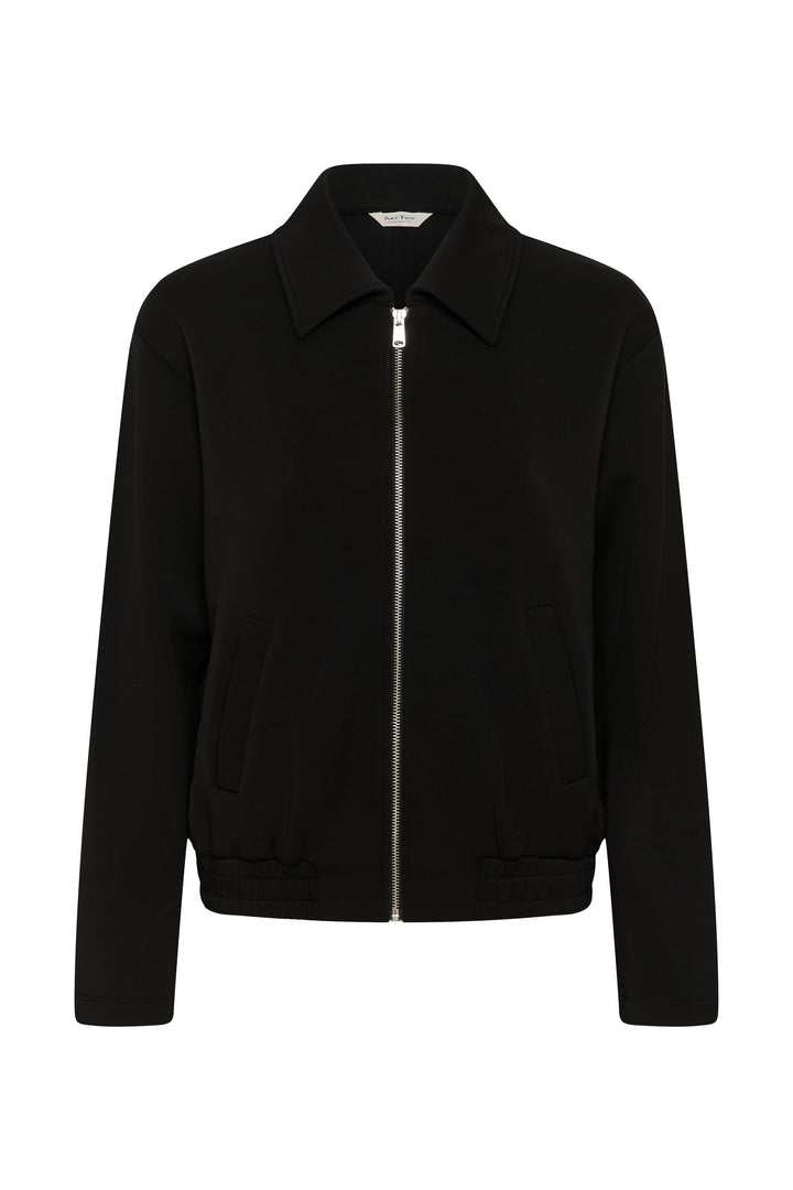 Cardigan zippé en viscose Ecovero mélangée Chenaya - Légère à col polo
