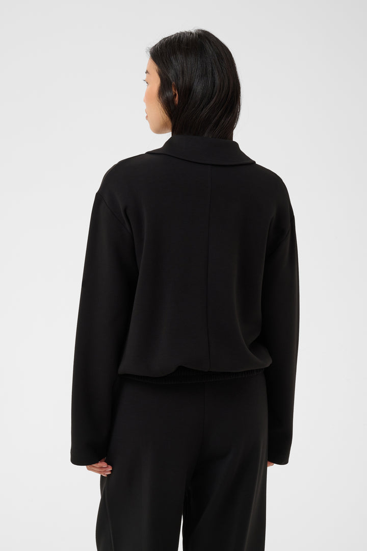 Cardigan zippé en viscose Ecovero mélangée Chenaya - Légère à col polo