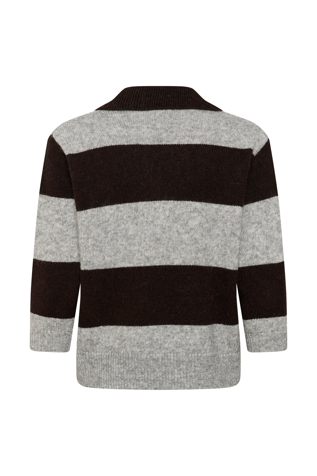 Pull en coton biologique mélangé Charlott - À col en V et polo