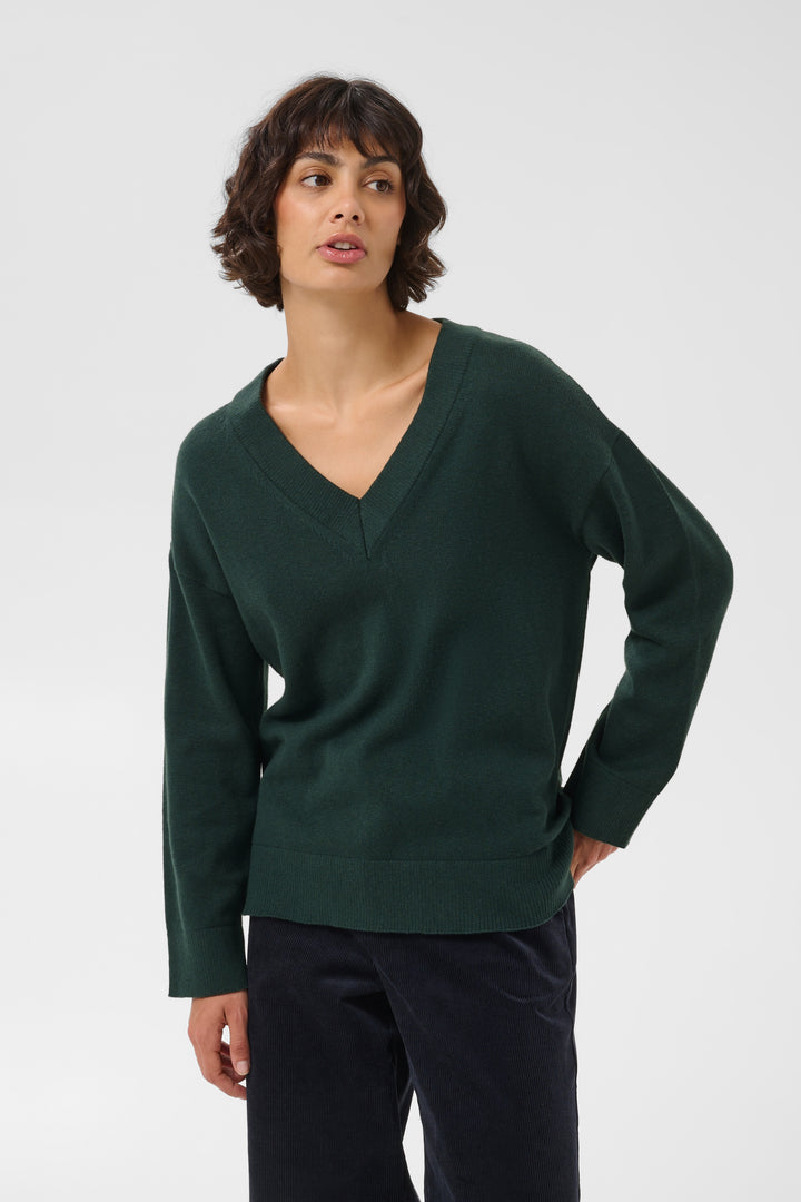 Pull à encolure en V Charlin - En coton et cachemire