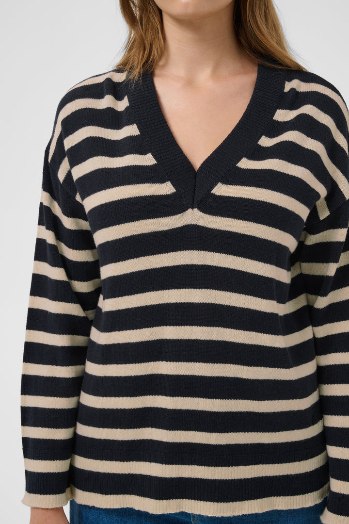 Pull à encolure en V Charlin - En coton et cachemire