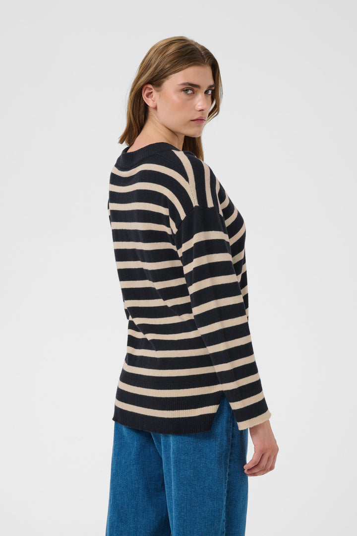 Pull à encolure en V Charlin - En coton et cachemire