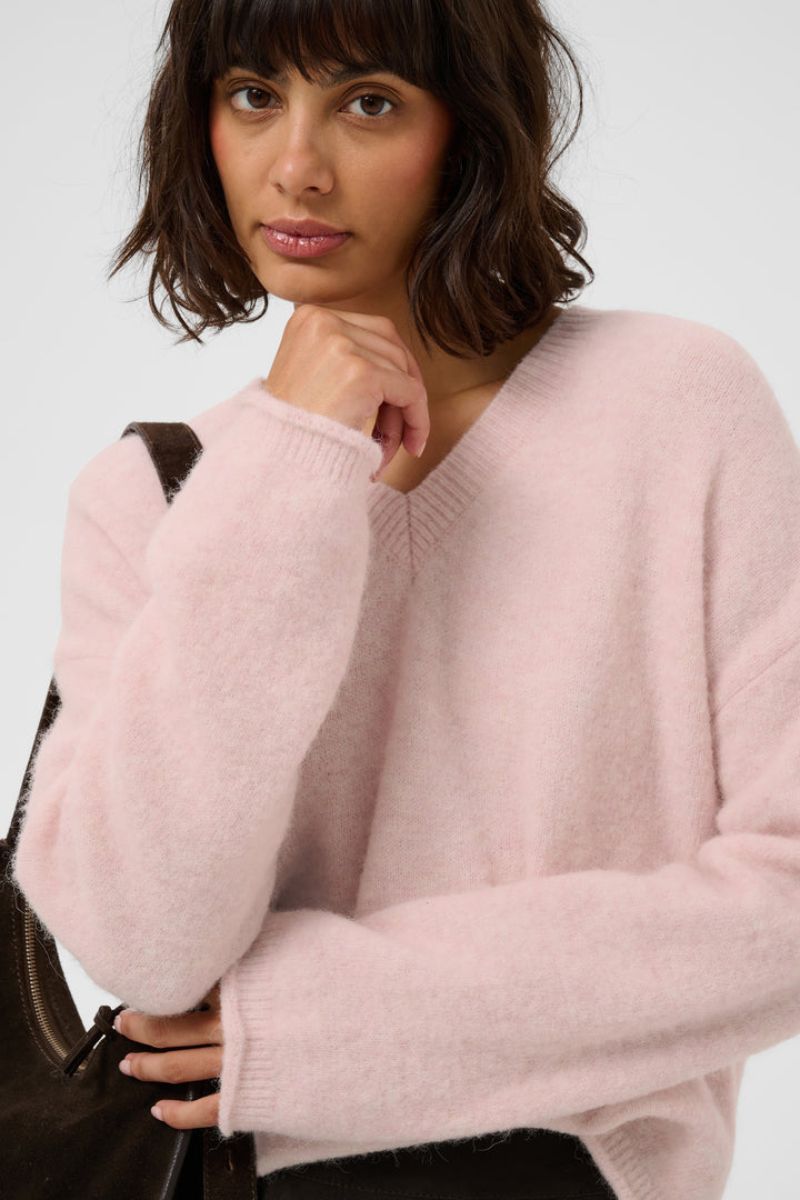 Pull en laine et alpaga mélangés Chanilla - À col en V