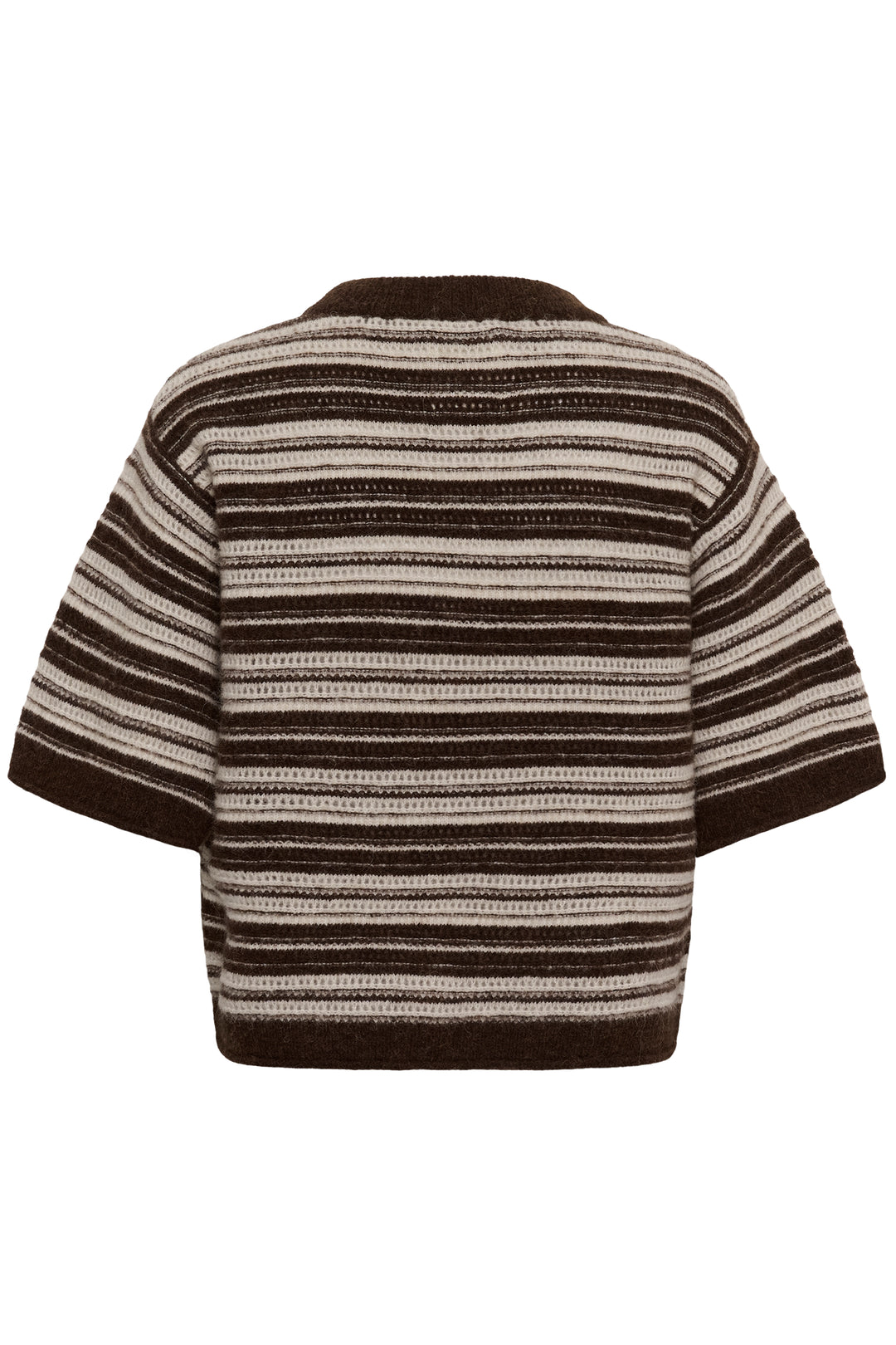 Pull en laine et alpaga mélangés Cerys - Col rond et manches amples